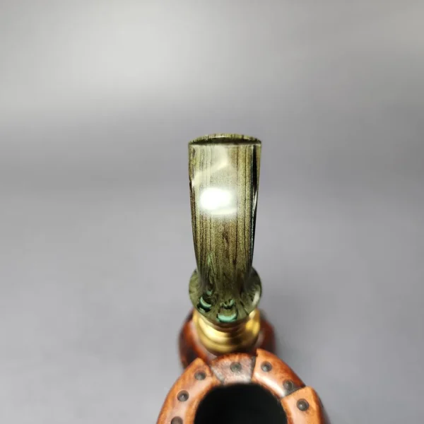 Moonlight Pipes “Steampunk” Oom Paul Handmade Briar Pipe, New - Image 6