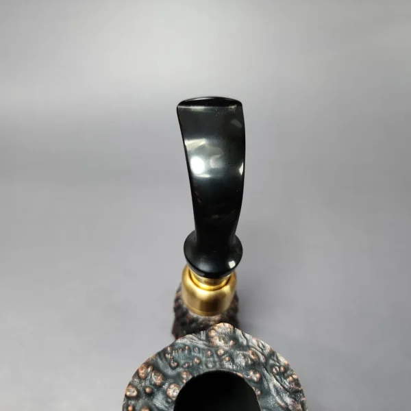 Moonlight Pipes "Briar Raven" Oom Paul Handmade Briar Pipe, New - Image 6