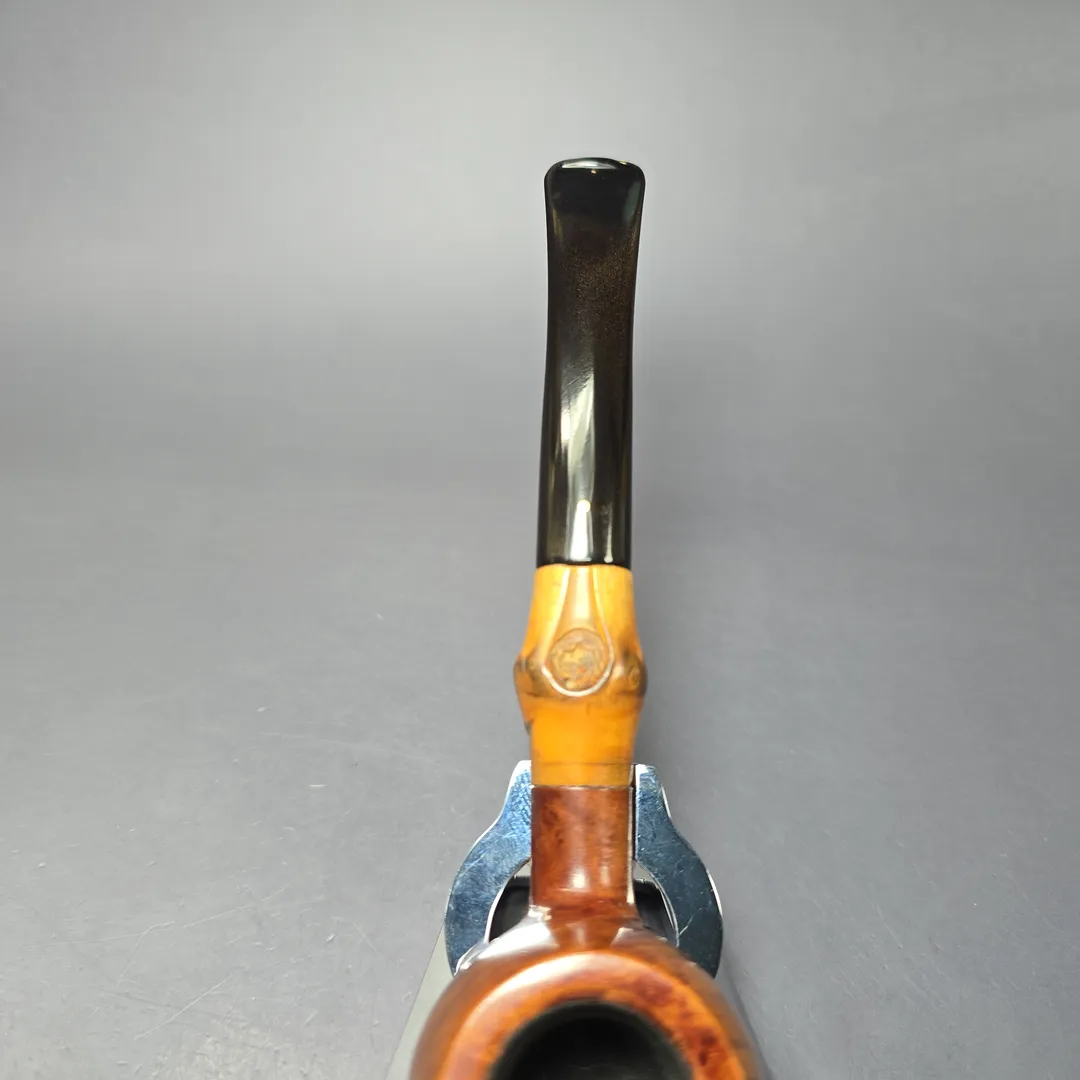 Savinelli Punto Oro 313 Smooth Prince w/ Bamboo Estate Briar Pipe, Italian Estates - Image 6