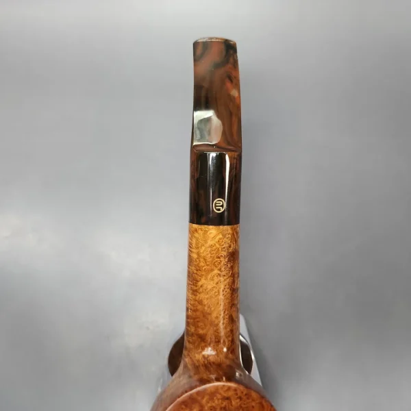 James Upshall Empire Series Old England Magnum Smooth Bent Billiard Estate Briar Pipe, Unsmoked - Image 6