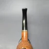Rolando Negoita Walnut Carved Brandy w/Silver Estate Briar Pipe, American Estates - Image 6