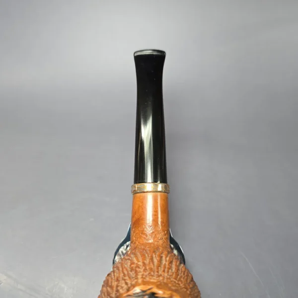 Rolando Negoita Walnut Carved Brandy w/Silver Estate Briar Pipe, American Estates - Image 6