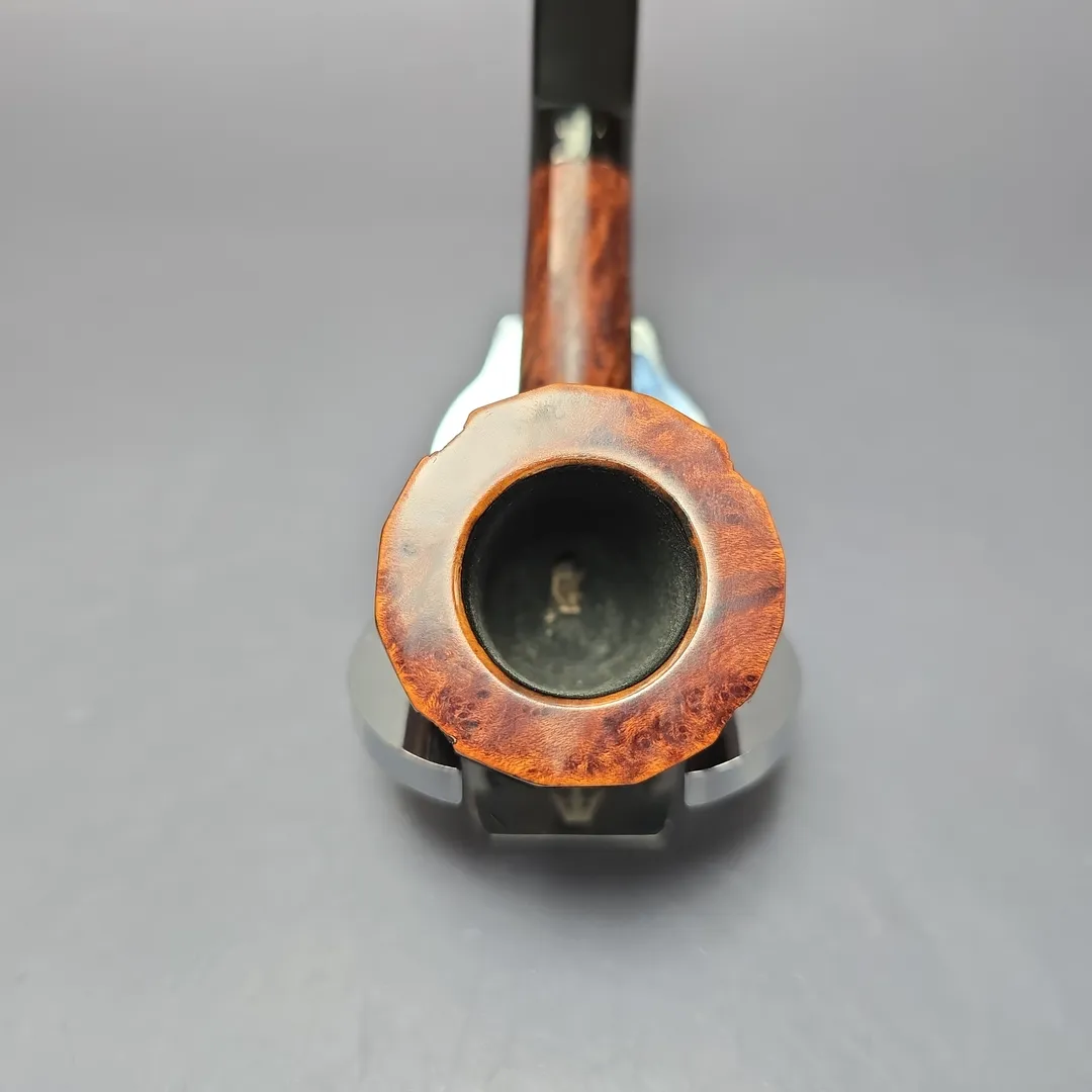 Barling's Make Family Era YOW Quaint EXEL Partially Rusticated Pot Estate Briar Pipe, English Estates - Image 6