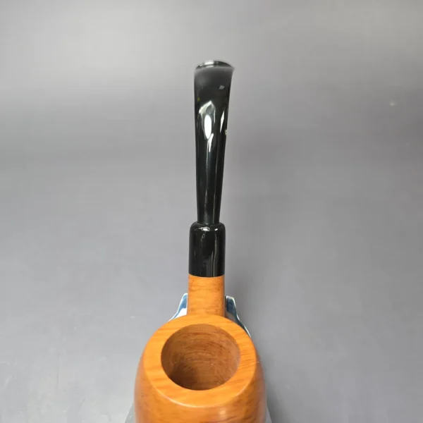 Castello Trademark 4K Smooth Bent Egg w/ Lucite Mount Estate Briar Pipe, Unsmoked - Image 6