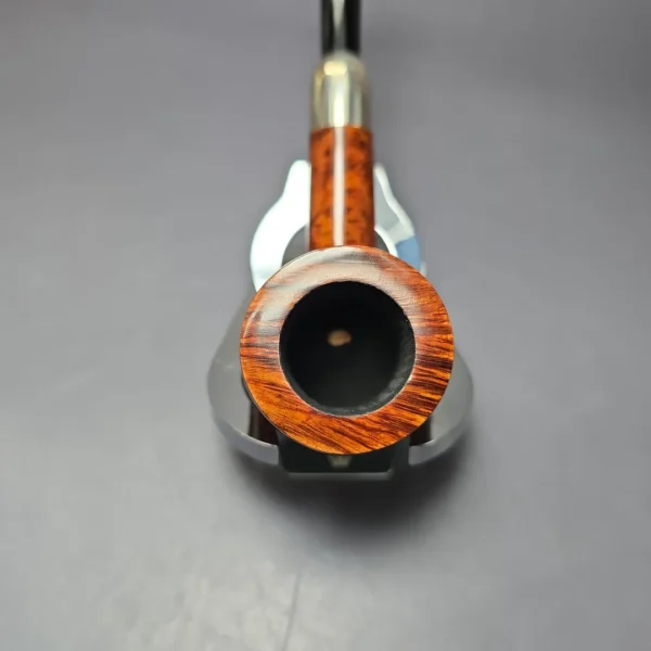 MBSD Briars Timeless Traditions 1 Smooth Billiard w/ Silver Handmade Briar Pipe, New - Image 6