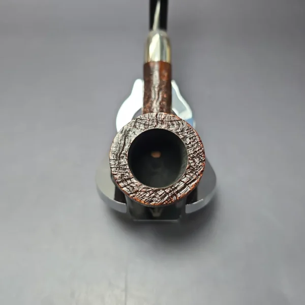 MBSD Briars Timeless Traditions 1 Sandblasted Billiard w/ Silver Handmade Briar Pipe, New - Image 6