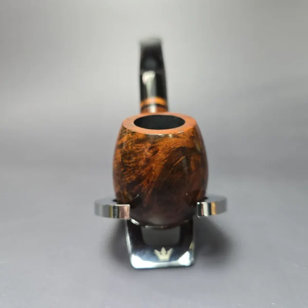 Velani Classica Extra 204 Smooth Bent Billiard Estate Briar Pipe, Unsmoked - Image 6