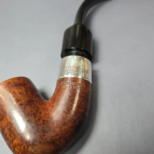 Peterson 1949-1963 Deluxe System 4S Smooth Bent Billiard w/ Bone Condenser Estate Briar Pipe, Irish Estates - Image 7