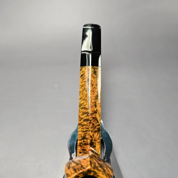 C-Pipe Smooth Deep Contrast Panel Lumberman Handmade Briar Pipe, New - Image 6