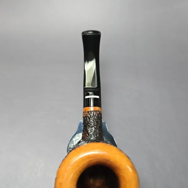 Don Carlos One Note Partially Rusticated Pot Estate Briar Pipe, Italian Estates - Image 6