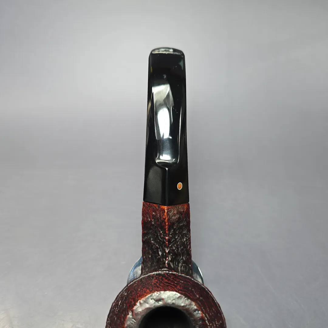 Ashton 1998 Pebble Grain XXX Sandblasted Bulldog Estate Briar Pipe, English Estates - Image 6