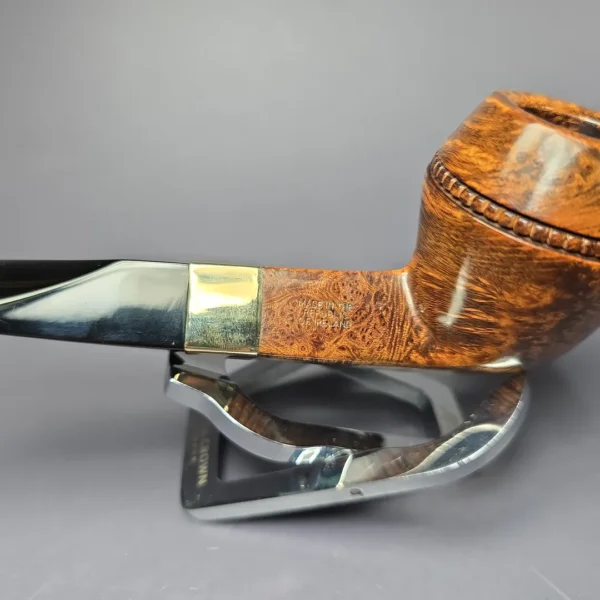 Peterson Sherlock Holmes Baker Street w/ 9k Gold Smooth Bulldog Estate Briar Pipe, Unsmoked - Image 6