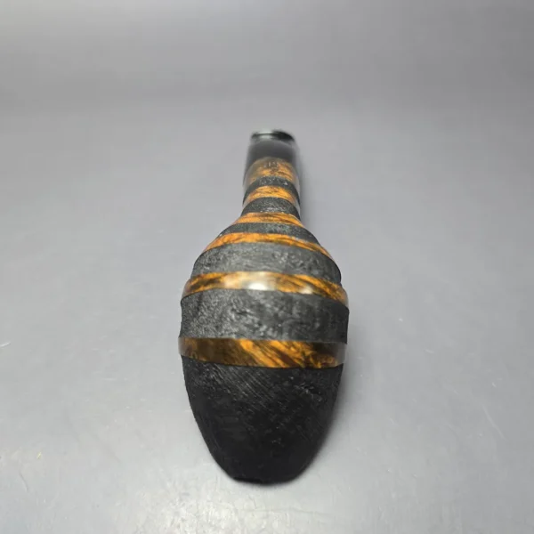 Peter Toth Spiral Sandblasted Devil Anse Handmade Briar Pipe, New - Image 7