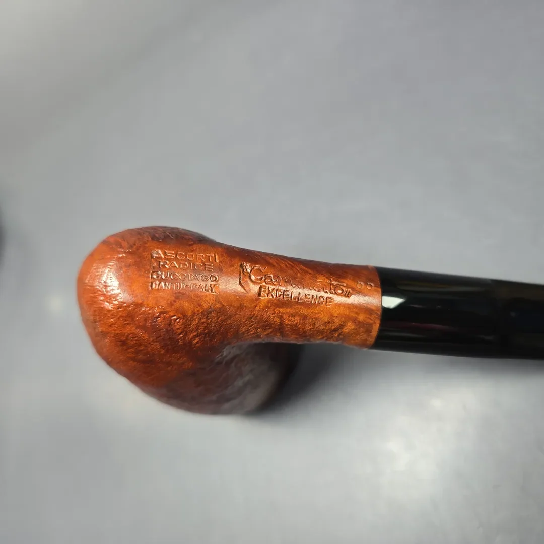 Caminetto Ascorti Radice Era Excellence Sandblasted Stack Estate Briar Pipe, Unsmoked - Image 7