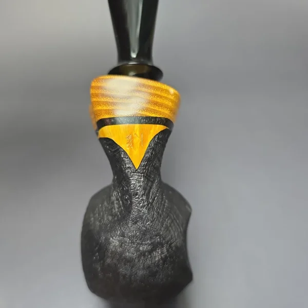 Peter Toth Sandblasted Freehand w/ Ebony & Osage Handmade Briar Pipe, New - Image 7