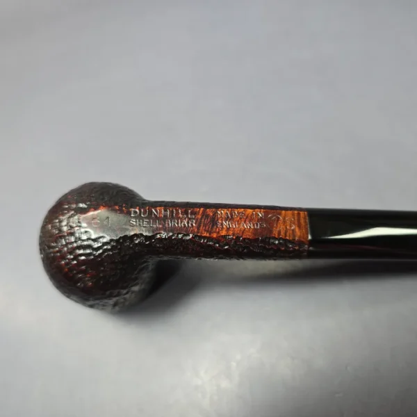 Dunhill 1963 Shell Briar 64 Sandblasted Billiard Estate Briar Pipe, English Estates - Image 7