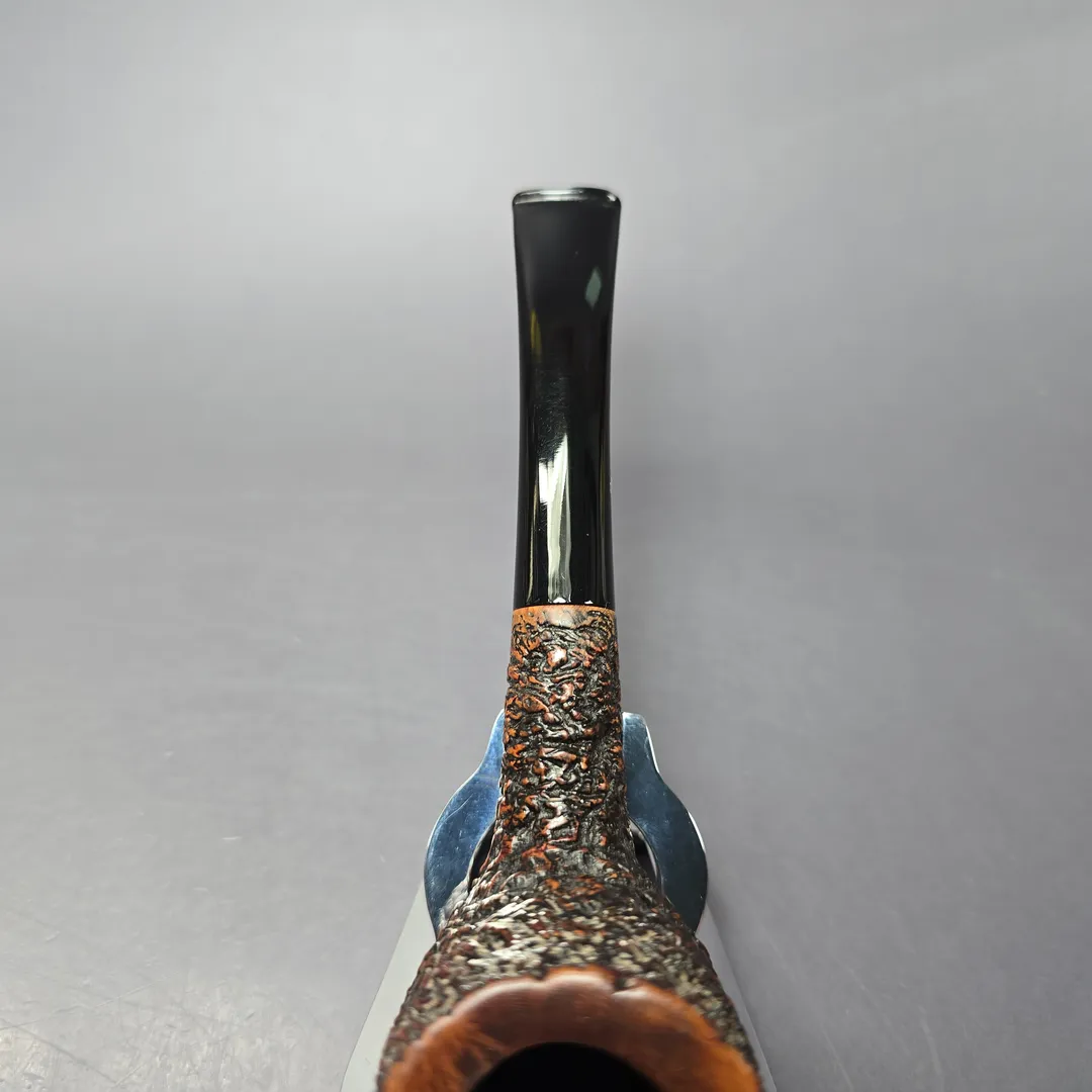Castello 1960s-80s Sea Rock Briar 3K 19 Rusticated Zulu Estate Briar Pipe, Italian Estates - Image 7