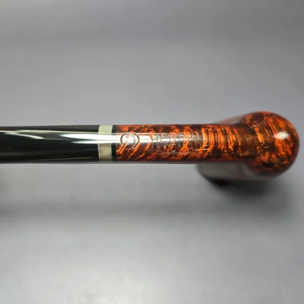 Herriot Pipes Smooth "Dan Shape Conic" Dublin w/ Horn Handmade Briar Pipe, New - Image 7