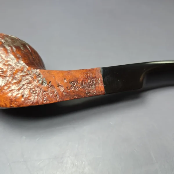 GBD Pre-1980s Dynasty 549 Sandblasted Bulldog Estate Briar Pipe, Unsmoked - Image 7
