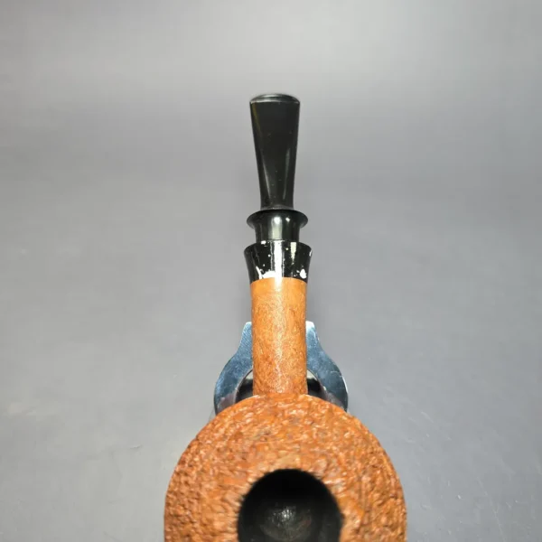 Pipe Tristan Partially Rusticated Rhodesian w/ Durat Estate Briar Pipe, French Estates - Image 7