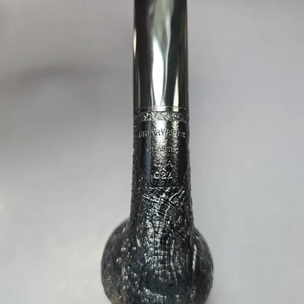 BriarWorks Classic C22 Dark Sandblasted Billiard Estate Briar Pipe, American Estates - Image 7