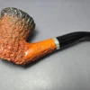 Mauro Armellini XL Rusticated Dublin Sitter w/ Silver Estate Briar Pipe, Italian Estates - Image 7