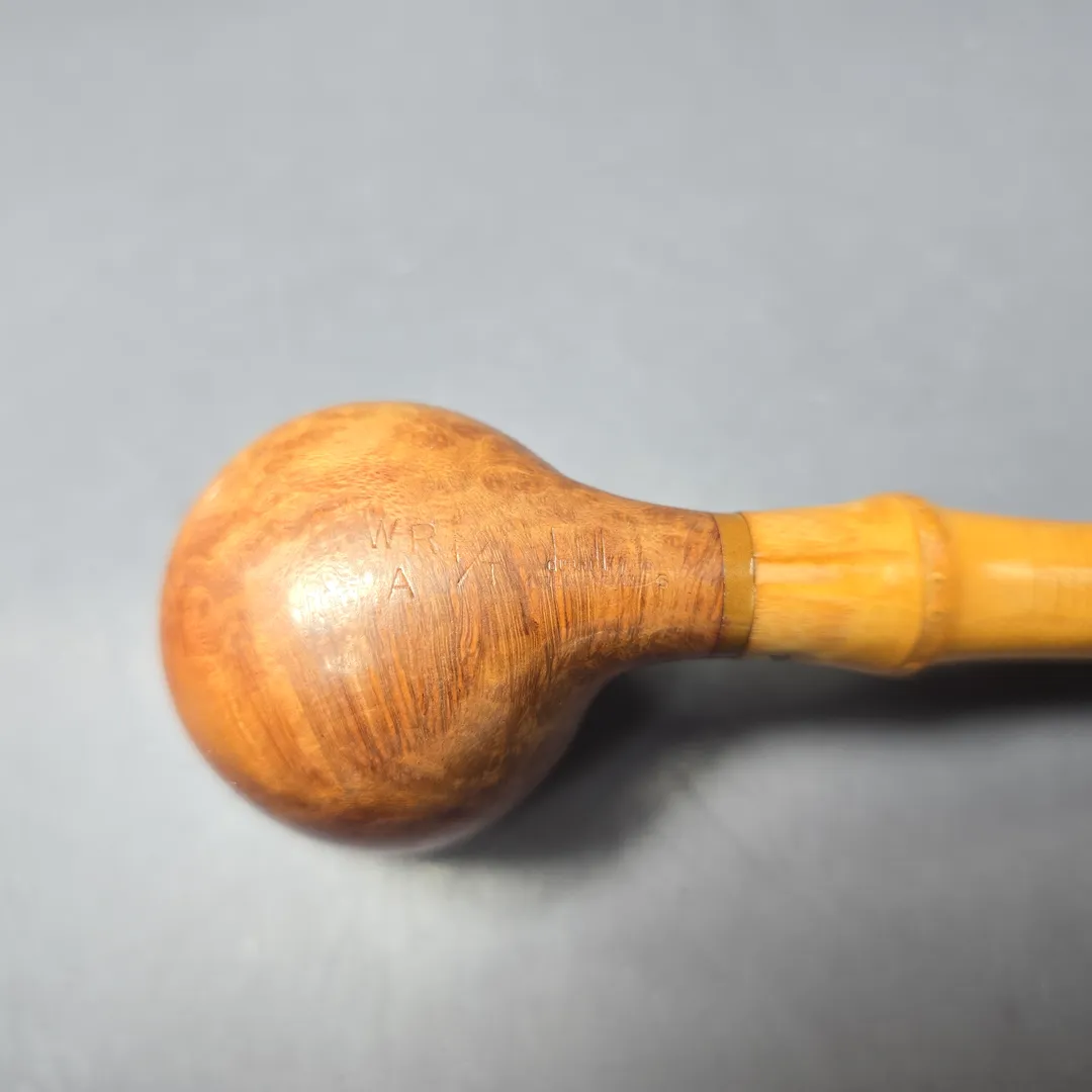 Dunhill 1965 Whangee Root Briar Smooth Bamboo Pot Estate Briar Pipe, English Estates - Image 7