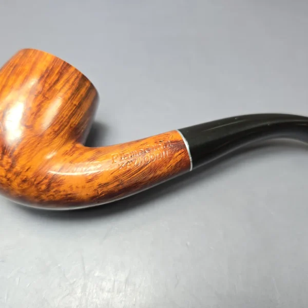 Kaywoodie Pre-1950 Flame Grain 10 Smooth Bent Billiard Estate Briar Pipe, American Estates - Image 7