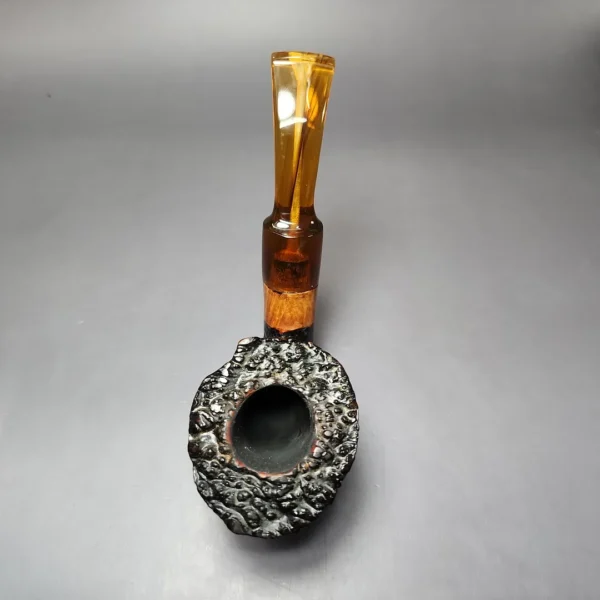 Johs Sandblasted Dublin Sitter Estate Briar Pipe, Danish Estates - Image 7