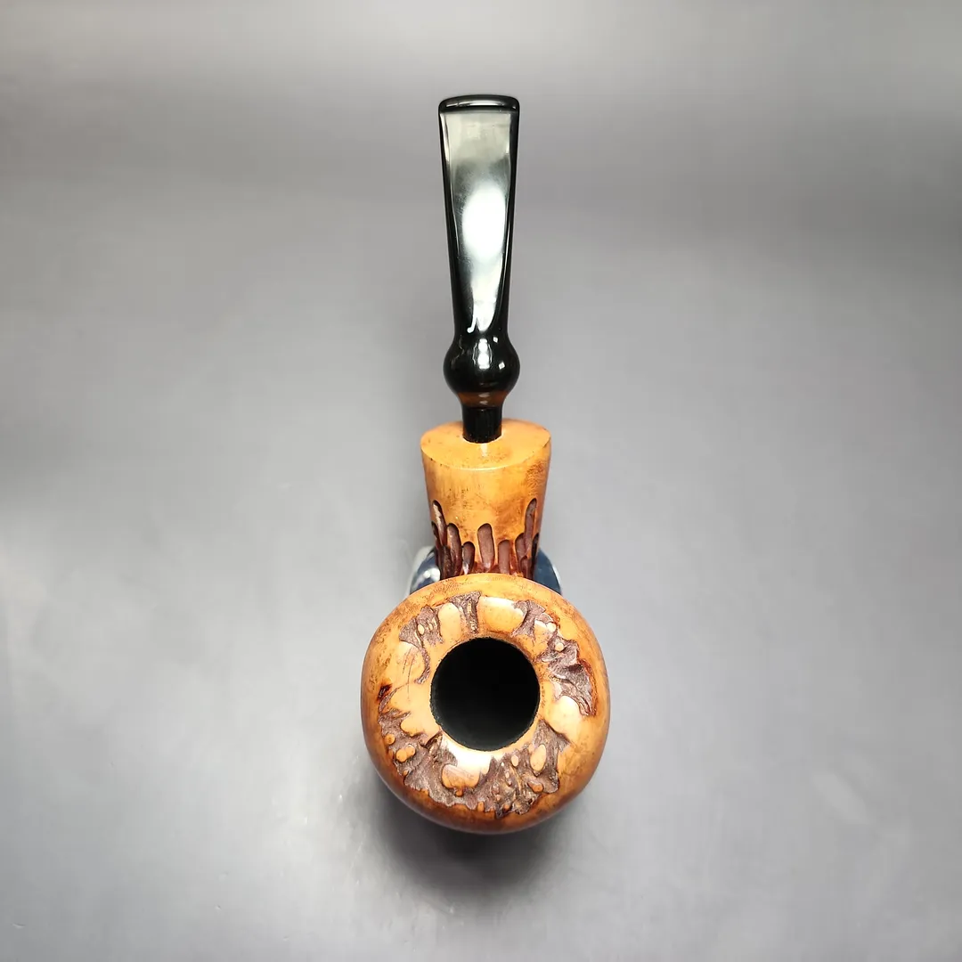 Nording Spruce Cone Partially Rusticated Freehand Estate Briar Pipe, Unsmoked - Image 7