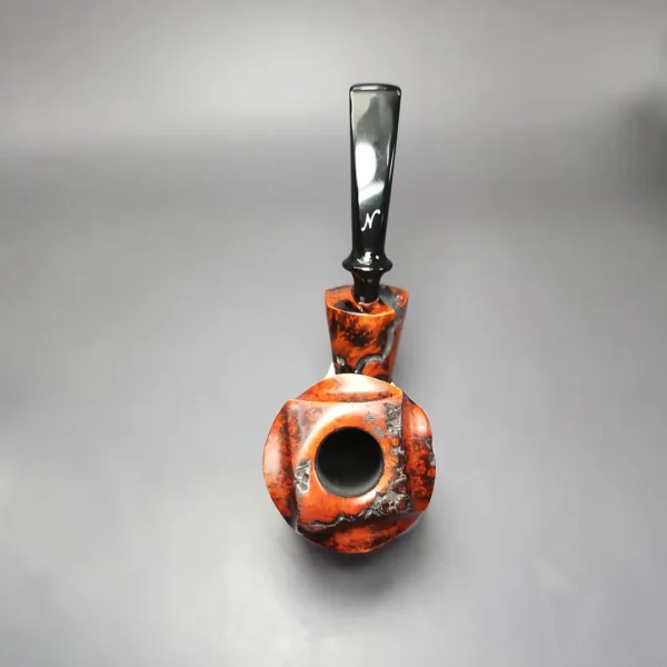 Nording Moss XL Partially Rusticated Freehand Estate Briar Pipe, Unsmoked - Image 7