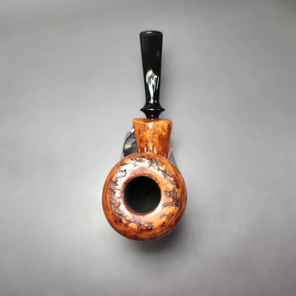 Nording Point Clear Partially Rusticated Freehand Estate Briar Pipe, Unsmoked - Image 7
