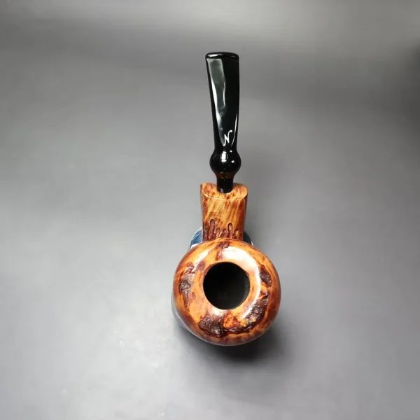 Nording Point Clear Partially Rusticated Freehand Estate Briar Pipe, Unsmoked - Image 7