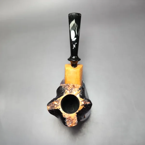 Nording Spiral Natural Smooth Freehand Estate Briar Pipe, Unsmoked - Image 7