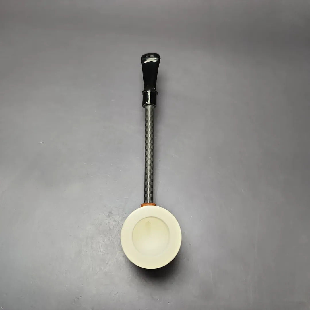 MBSD Meerschaum Deluxe Smooth Poker Block Meerschaum Pipe, New - Image 7