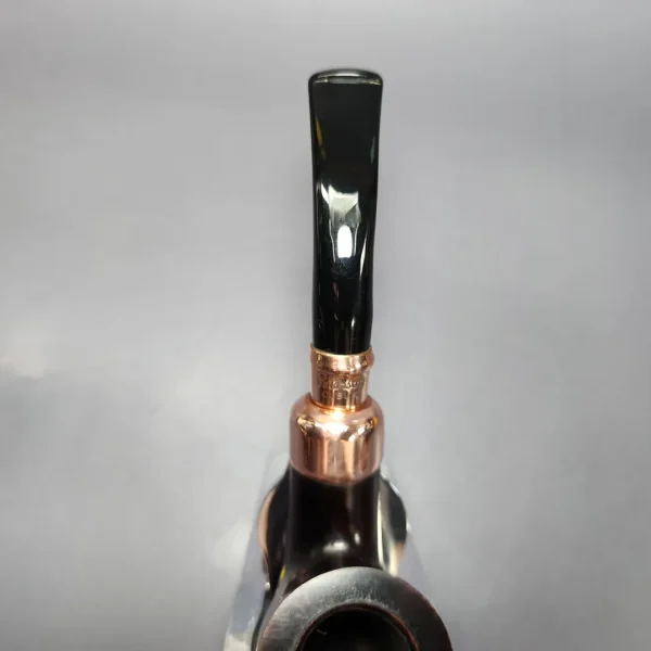 Peterson 2022 Christmas Pipe 01 Smooth Bent Pot Estate Briar Pipe, Unsmoked - Image 7