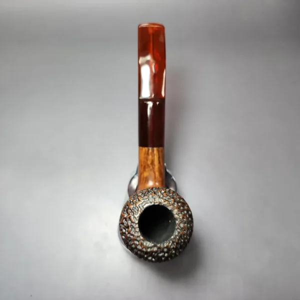 JM Boswell 2017 Partially Rusticated Rhodesian Estate Briar Pipe, American Estates - Image 7