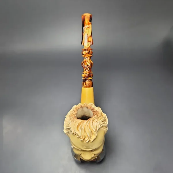 Kadir Baysal Magnum Weeping Child Estate Meerschaum Pipe, Turkish Estates - Image 7
