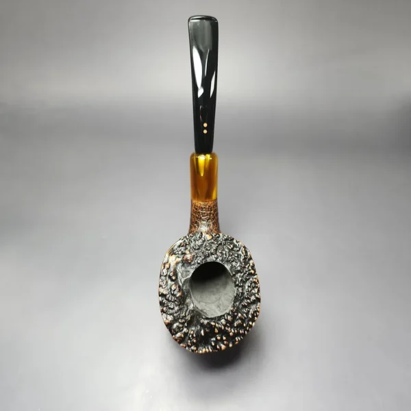 Radice Collect Silk Cut XXL Sandblasted Freehand Estate Briar Pipe, Italian Estates - Image 6