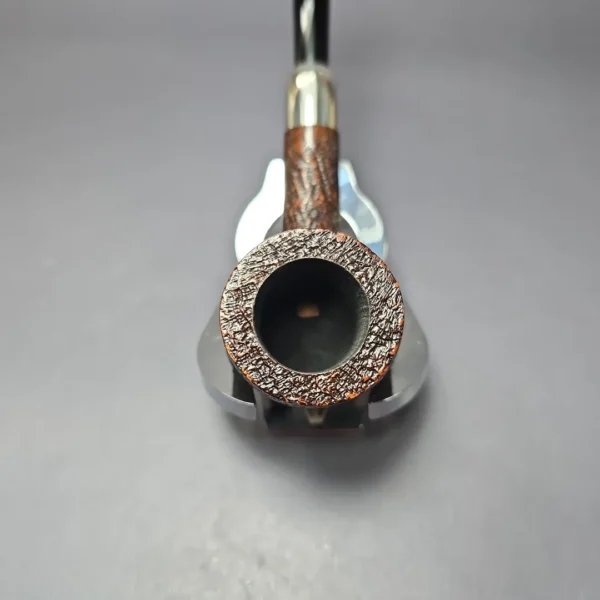 MBSD Briars Timeless Traditions 1 Sandblasted Billiard w/ Silver Handmade Briar Pipe, New - Image 7