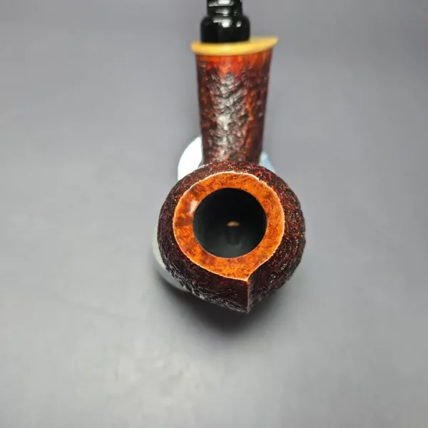 MBSD Briars Modern Masters 2 Sandblasted Blowfish w/ Boxwood Briar Pipe, New - Image 7