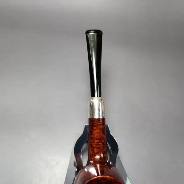 MBSD Briars Timeless Traditions 1 Smooth Billiard w/ Silver Handmade Briar Pipe, New - Image 7