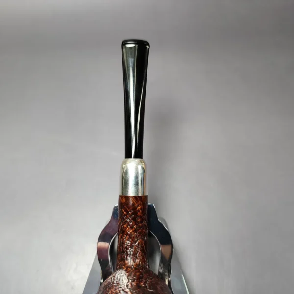 MBSD Briars Timeless Traditions 1 Sandblasted Billiard w/ Silver Handmade Briar Pipe, New - Image 7