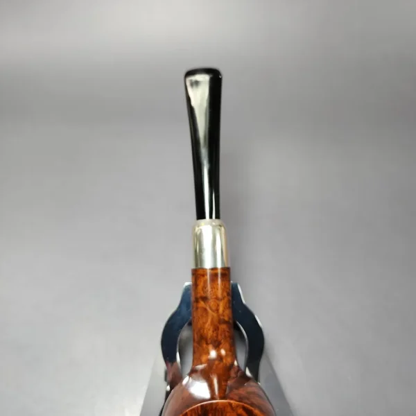 MBSD Briars Timeless Traditions 1 Smooth Billiard w/ Silver Handmade Briar Pipe, New - Image 7