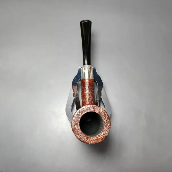 MBSD Briars Timeless Traditions 1 Sandblasted Billiard w/ Silver Handmade Briar Pipe, New - Image 7