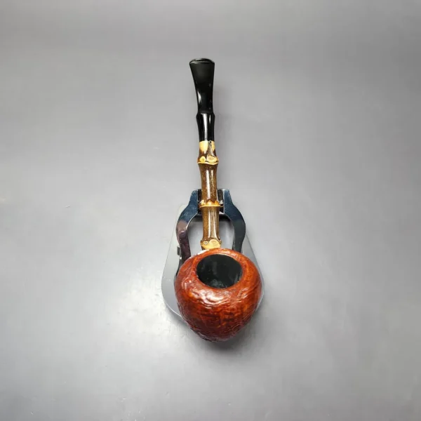 MBSD Briars Modern Masters 1 Sandblasted Peewit w/ Bamboo Briar Pipe, New - Image 7