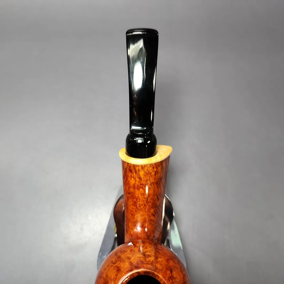 MBSD Briars Modern Masters 2 Smooth Blowfish w/ Boxwood Briar Pipe, New - Image 7