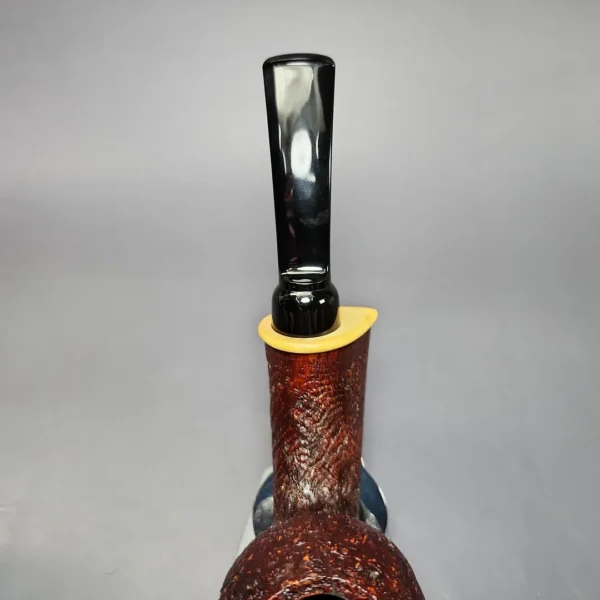 MBSD Briars Modern Masters 2 Sandblasted Blowfish w/ Boxwood Briar Pipe, New - Image 7