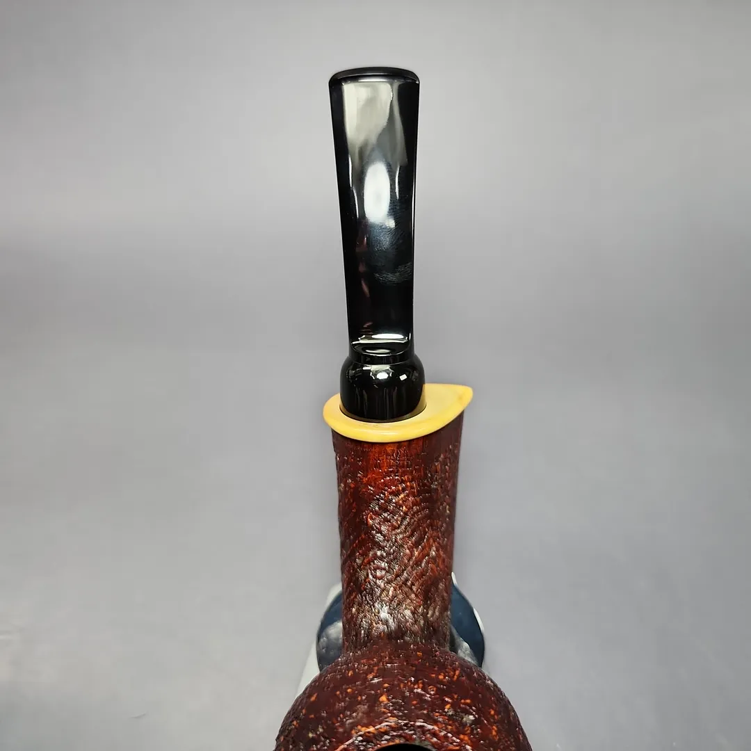 MBSD Briars Modern Masters 2 Sandblasted Blowfish w/ Boxwood Briar Pipe, New - Image 7