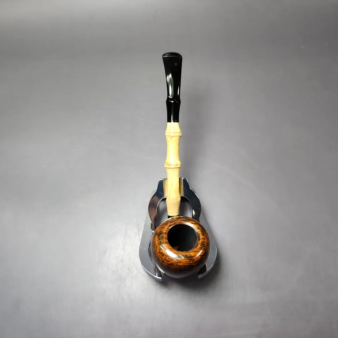 MBSD Briars Modern Masters 1 Smooth Peewit w/ Bamboo Briar Pipe, New - Image 7